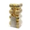 16 Palline Natalizie 40mm Infrangibili Oro -Offerte Natale Negozio 0003704 16 palline natalizie 40mm infrangibili oro