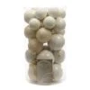 30 Palline Di Natalizie Infrangibili Bianco Platino -Offerte Natale Negozio 0003711 30 palline di natalizie infrangibili bianco platino