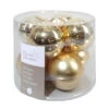 8 Palline Natalizie 70mm In Vetro Oro -Offerte Natale Negozio 0003721 8 palline natalizie 70mm in vetro oro
