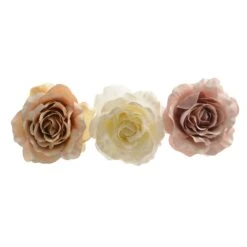 Decorazione Rosa 14cm Con Clip