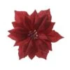 Addobbo Floreale Stella Di Natale 24cm Rossa -Offerte Natale Negozio 0003747 addobbo floreale stella di natale 24cm rossa