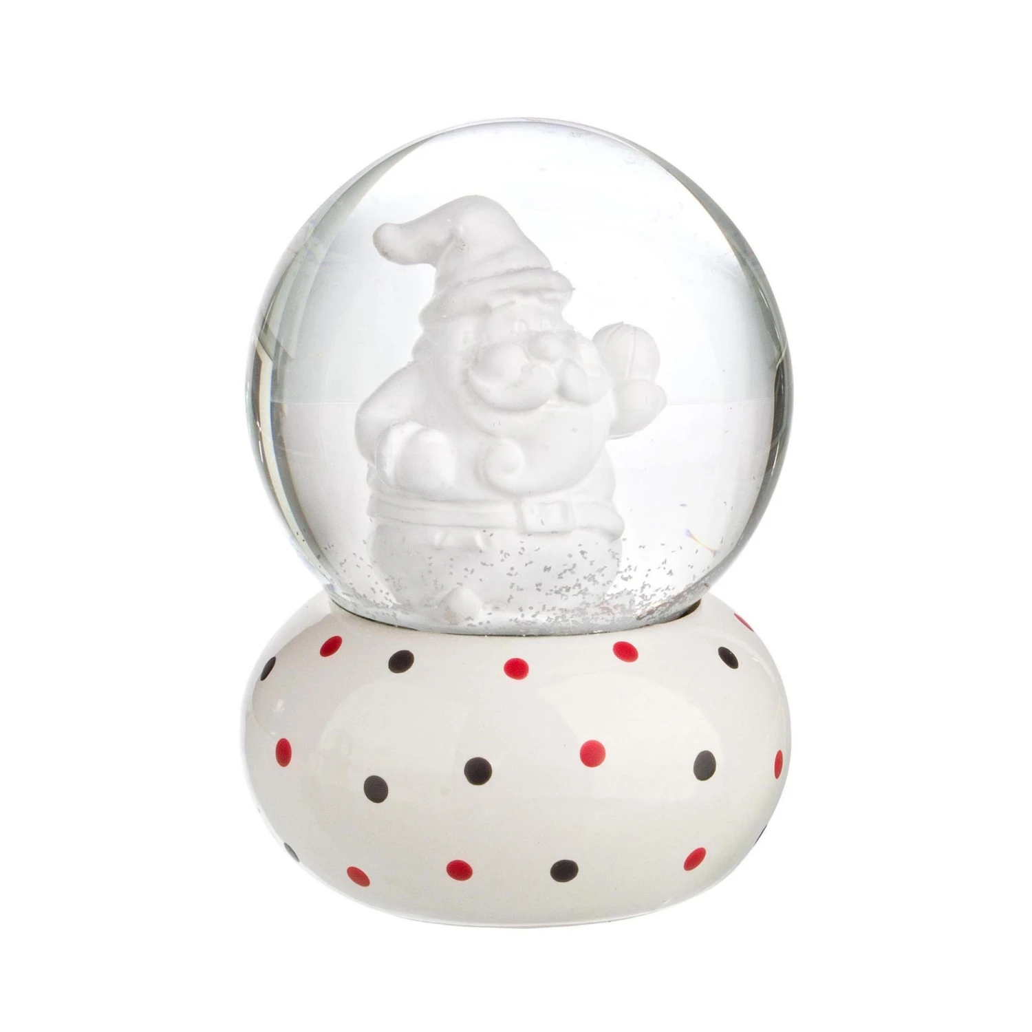 Snowglobe - Palla Di Vetro Con Neve Pois 3 Snowglobe - Palla Di Vetro Con Neve Pois