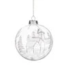 Sfera Vetro Delight Bianco 80mm -Offerte Natale Negozio 0007358 sfera vetro delight bianco o80mm
