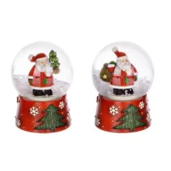 Water Ball Palla Vetro Con Neve Di Babbo Natale