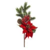 Ramo Flora Poinsettia Rosso -Offerte Natale Negozio 0012538 ramo flora poinsettia rosso