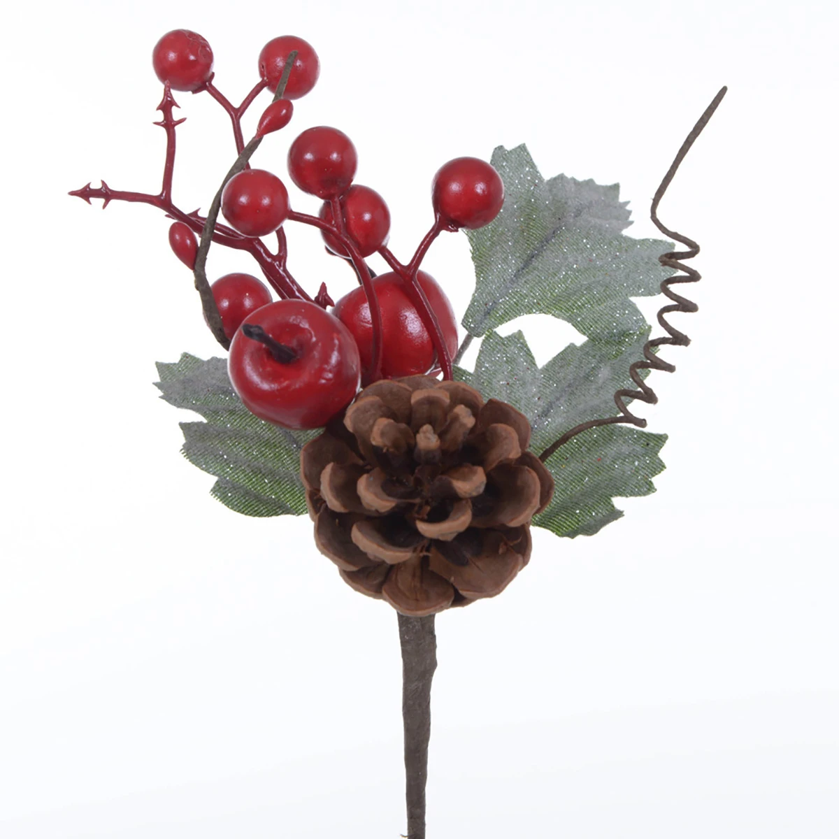 Pick Con Bacche E Pigne 6,5cm 3 Pick Con Bacche E Pigne 6,5cm