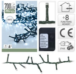 Luci Di Natale 700 Led - Luce Fredda -Offerte Natale Negozio 0012608 luci di natale 700 led luce fredda