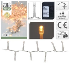 Luci Di Natale 700 Led Extra - Luce Calda