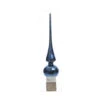Puntale Albero Natale 26cm In Vetro Blu Notte