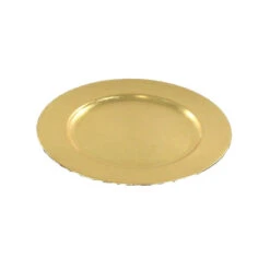 Piatto Plastica Oro 33cm -Offerte Natale Negozio 0012723 piatto plastica oro o33cm