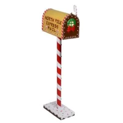 Gingerbread Cassetta Della Posta 32,5x16,5x(h)106cm -Offerte Natale Negozio 0012761 gingerbread cassetta della posta 325x165xh106cm