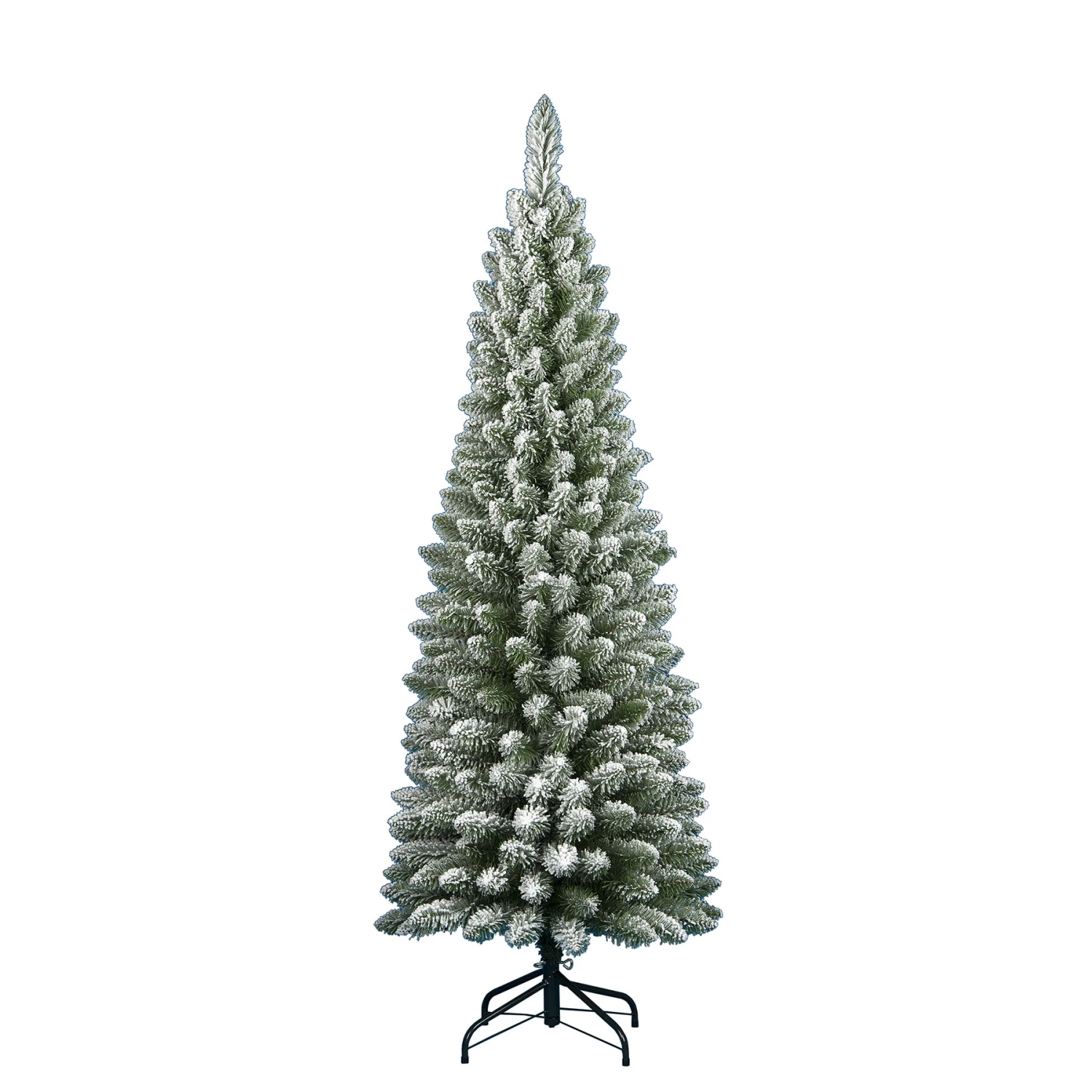 Flora Albero Di Natale Slim Innevato Silvestre 210 Cm - 442 Rami 3 Flora Albero Di Natale Slim Innevato Silvestre 210 Cm - 442 Rami