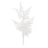 Pick Decorazione Floreale Stella Di Natale E Felce - Bianco
