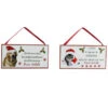 Targhetta In Legno Pets -Offerte Natale Negozio 0021165 targhetta in legno pets