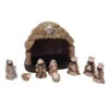 Set 8 Pezzi Per Presepe Natività In Resina Naturale -Offerte Natale Negozio 0021172 set 8 pezzi per presepe nativita in resina naturale
