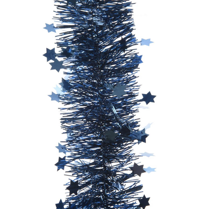 Ghirlanda Blu Notte Con Stelle - Decoro Natalizio 3 Ghirlanda Blu Notte Con Stelle - Decoro Natalizio