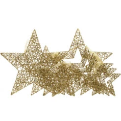 Set 4 Stelle Assortite Oro - Decoro Natalizio
