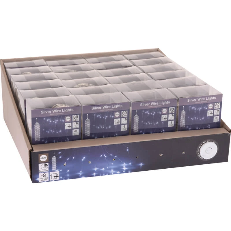 Cascata 80 Led Bianco Freddo 3 Cascata 80 Led Bianco Freddo