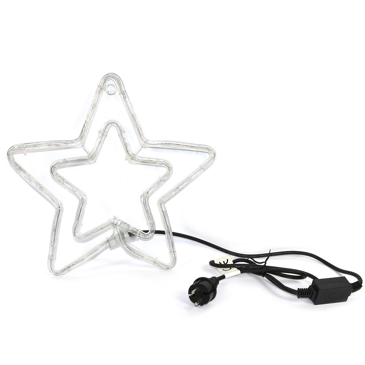 Stella Natalizia Luminosa 37cm Bianco Freddo LED 3 Stella Natalizia Luminosa 37cm Bianco Freddo LED