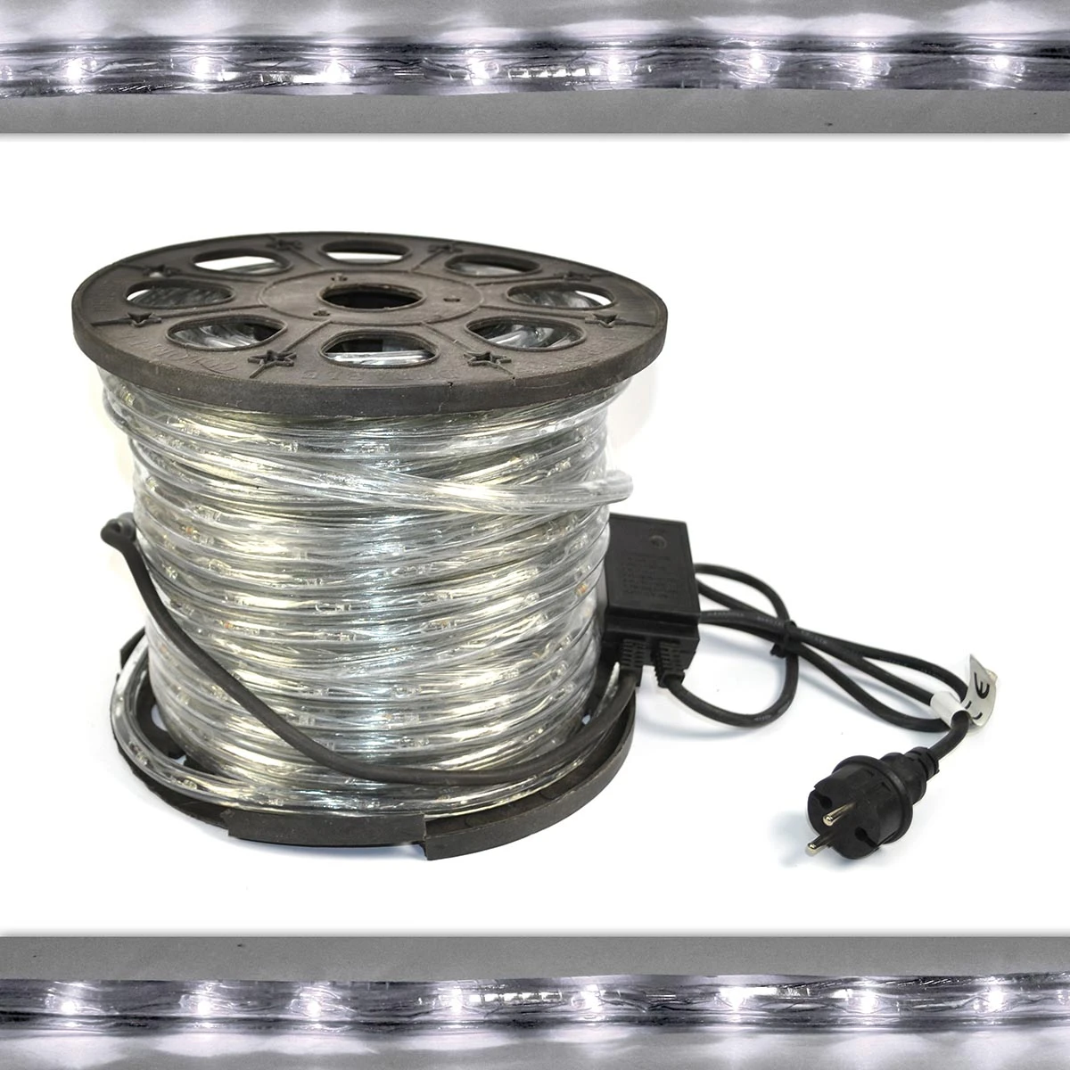 Tubo Luminoso 50m Bianco Freddo 1200 LED 3 Tubo Luminoso 50m Bianco Freddo 1200 LED