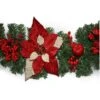 Ghirlanda Con Stelle Di Natale E Mele 180cm -Offerte Natale Negozio 0032724 ghirlanda con stelle di natale e mele 180cm