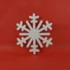 Fiocco Di Neve In Polistirolo 40cm -Offerte Natale Negozio 0032785 fiocco di neve in polistirolo 40cm