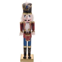 Soldatino Schiaccianoci In Legno 38 Cm -Offerte Natale Negozio 0032896 soldatino schiaccianoci in legno 38 cm