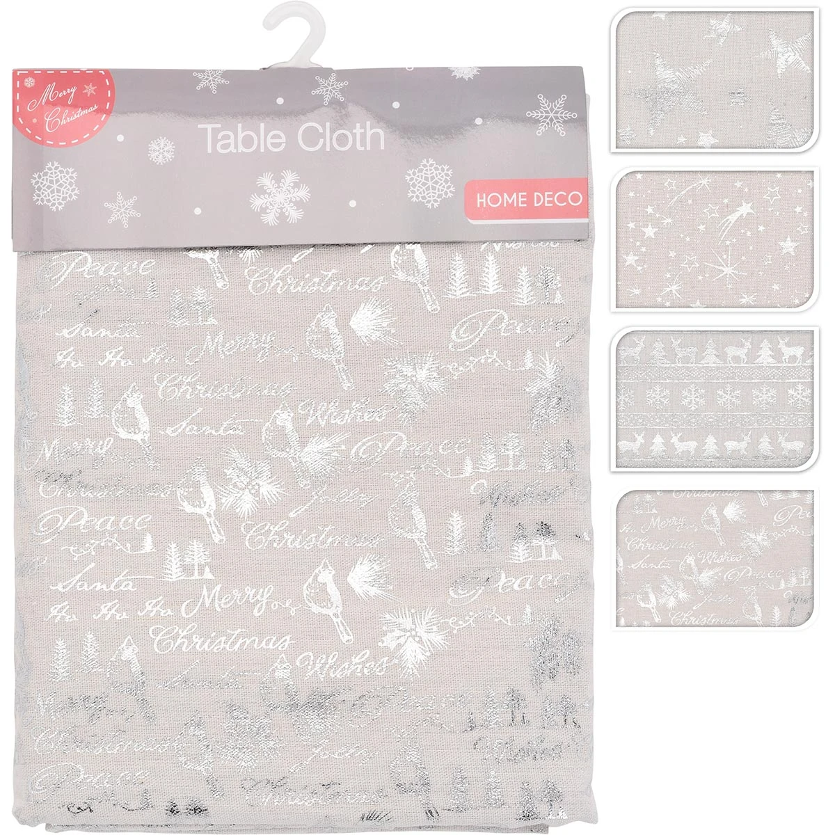 Tovaglia Natalizia 8 Posti 140 X 230 Cm 3 Tovaglia Natalizia 8 Posti 140 X 230 Cm