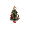 Alberello Di Natale Con Decori Rossi 50cm -Offerte Natale Negozio 0040875 alberello di natale con decori rossi 50cm