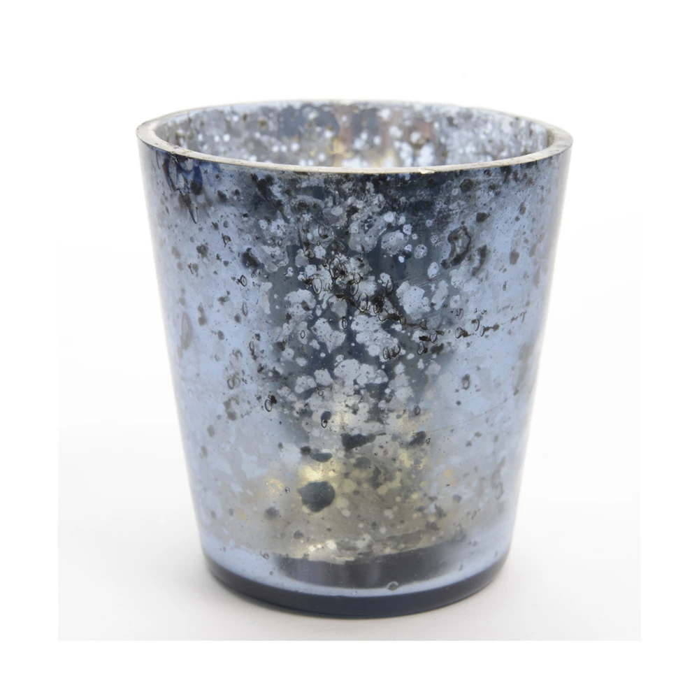 Portacandela Vetro - Blu 3 Portacandela Vetro - Blu