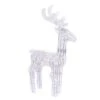 Renna In 3D Con Micro LED E Filo Intrecciato Argento -Offerte Natale Negozio 0055940 renna in 3d con micro led e filo intrecciato argento