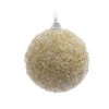 Pallina Natalizia 80mm Glitter Oro Chiaro -Offerte Natale Negozio 0056040 pallina natalizia 80mm glitter oro chiaro