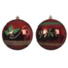 Pallina Natalizia 100mm Rossa Con Decorazione -Offerte Natale Negozio 0056059 pallina natalizia 100mm rossa con decorazione