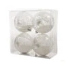 4 Palline Natalizie 80mm Trasparente Con Glitter 1 4 Palline Natalizie 80mm Trasparente Con Glitter -Offerte Natale Negozio 0056068 4 palline natalizie 80mm trasparente con glitter