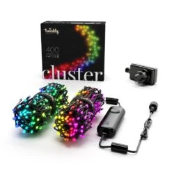 Twinkly Cluster Catena 400 LED Multicolore RGB -Offerte Natale Negozio 0056154 twinkly cluster catena 400 led multicolore rgb