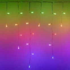 Twinkly Icicle Tenda 190 Led Multicolore RGB Con Cavo Trasparente -Offerte Natale Negozio 0056298 twinkly icicle tenda 190 led multicolore rgb con cavo trasparente