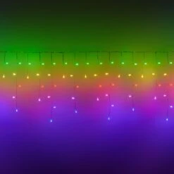 Twinkly Icicle Special Edition Tenda 190 Led Multicolore RGB+W Con Cavo Trasparente -Offerte Natale Negozio 0056308 twinkly icicle special edition tenda 190 led multicolore rgbw con cavo trasparente