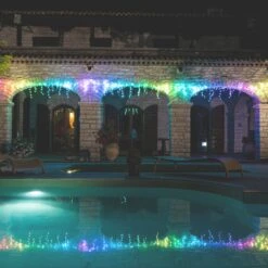 Twinkly Icicle Special Edition Tenda 190 Led Multicolore RGB+W Con Cavo Trasparente -Offerte Natale Negozio 0056310 twinkly icicle special edition tenda 190 led multicolore rgbw con cavo trasparente
