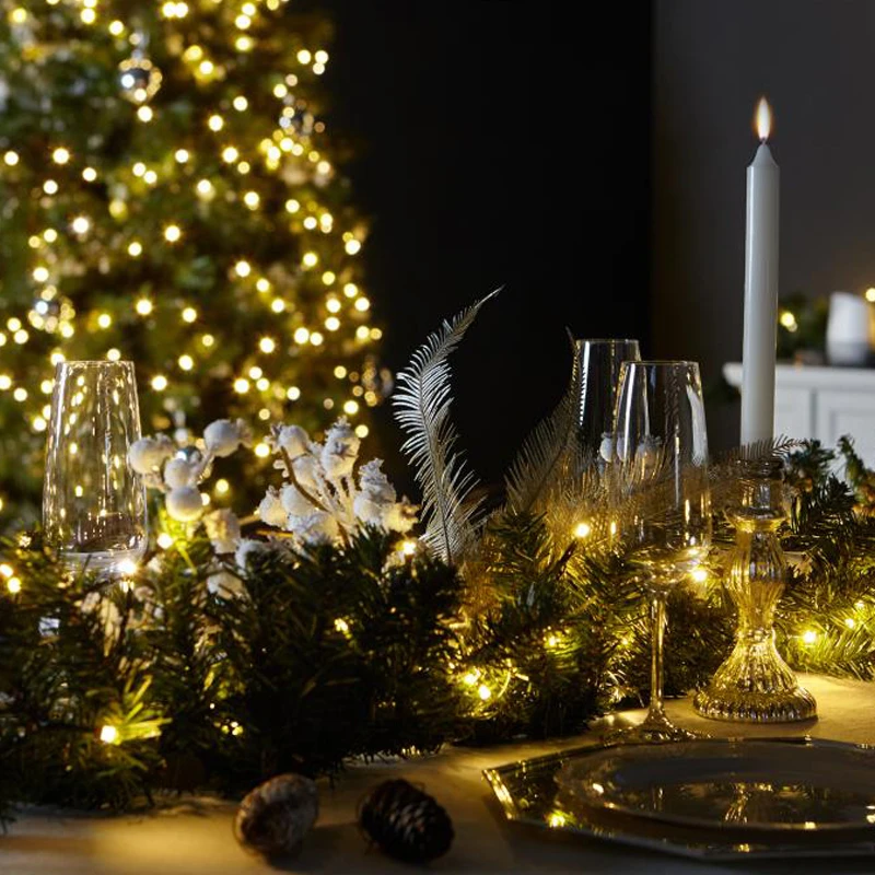 Twinkly Icicle Gold Edition Tenda 190 Led Ambrato E Bianco AWW Con Cavo Trasparente 7 Twinkly Icicle Gold Edition Tenda 190 Led Ambrato E Bianco AWW Con Cavo Trasparente - immagine 5