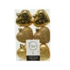 6 Addobbi Natalizi Cuore Glitter Oro -Offerte Natale Negozio 0056937 6 addobbi natalizi cuore glitter oro