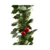 Addobbo Floreale Bacche E Foglie 270cm -Offerte Natale Negozio 0056982 addobbo floreale bacche e foglie 270cm