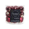 24 Palline Natalizie 25mm In Vetro Bordeaux -Offerte Natale Negozio 0057088 24 palline natalizie 25mm in vetro bordeaux