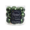 24 Palline Natalizie 25mm In Vetro Verde -Offerte Natale Negozio 0057093 24 palline natalizie 25mm in vetro verde