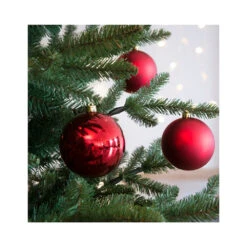 4 Palline Natalizie 100mm Infrangibili Rosse -Offerte Natale Negozio 0057122 4 palline natalizie 100mm infrangibili rosse