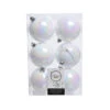 6 Palline Natalizie 80mm Infrangibili Bianco Iride -Offerte Natale Negozio 0057133 6 palline natalizie 80mm infrangibili bianco iride