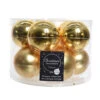 10 Palline Natalizie 60mm In Vetro Oro -Offerte Natale Negozio 0057173 10 palline natalizie 60mm in vetro oro