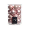 20 Palline Natalizie 60mm In Vetro Rosa Cipria -Offerte Natale Negozio 0057184 20 palline natalizie 60mm in vetro rosa cipria