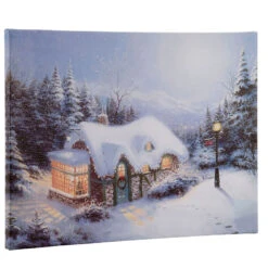 Quadro Natalizio LED 28x38cm -Offerte Natale Negozio 0057201 quadro natalizio led 28x38cm
