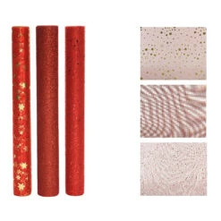 Tessuto Decorativo 35x200cm Rosso