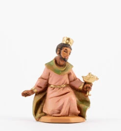 Re Magio Moro A Piedi Per Presepe 6,5cm
